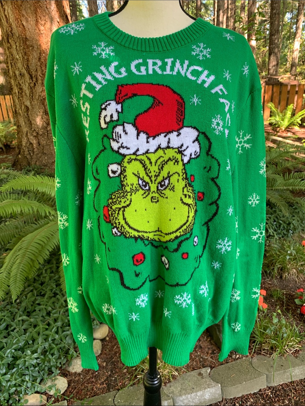 Grinch Holiday Crewneck Sweater - Green